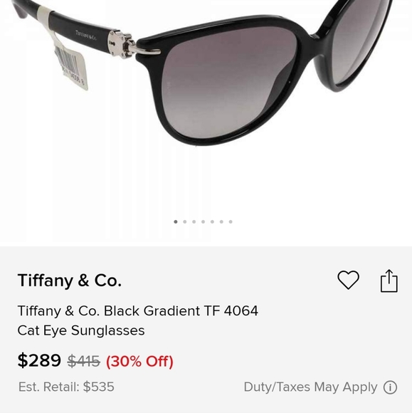 Tiffany & Company TF 4064 Sunglasses Frame Only #349 - Picture 10 of 11